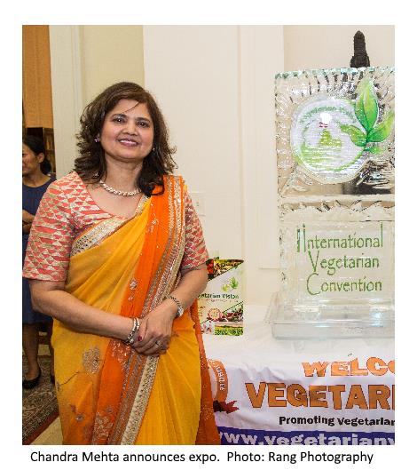 Chandra Mehta announces Vegetarian Vision expo